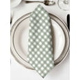thumbnail image 2 of Cloth Napkins 1 Piece - 20x20 Inches, Sage Green Buffalo Plaid Washable Reusable Table Napkins, Farmhouse Green White Checkered Soft & Absortbent Dining Napkin for Party Wedding Hotel Restaurant, 2 of 8