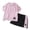 Pink, variant on Boys Short Sleeve T-Shirts Kids Summer Color Block Tops Fashion Crewneck Tees 1-9 Years (Dark Blue, 4-5 Years)