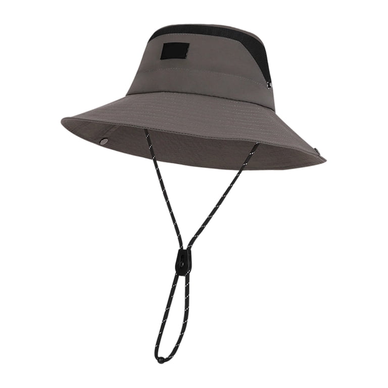 Wide Brim Sun HatMen and Women UPF 50+ Protection Gray  display picture 1