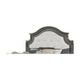 thumbnail image 3 of Pemberly Row Traditional Tufted Twill Fabric Headboard Wood Queen Bed in Gray, 3 of 6
