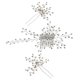 thumbnail image 4 of Elegant Wedding Hair Comb Made of Zinc Alloy for Bridal Decoration Silver Color One Size Fits All, 4 of 4