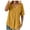 Yellow, variant on UAMVSH Summer Tops for Women Casual Solid Cotton Linen Lightweight Tunic Tops V Neck Short Sleeve Shirts Blouses