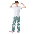 thumbnail image 3 of White Chicken Leaves Pattern Pajama Pants Soft Lightweight Lounge Pants Bottoms Sleep Pants Warm Comfy, 3 of 9