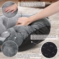 thumbnail image 3 of EastVita Dog Beds for Small Dogs Washable, Round Cat Beds for Indoor Cats Super Soft Large Cat Beds, Soft Flannel Pet Beds for Small Dogs Slip Resistant, Gray, 3 of 8