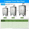 thumbnail image 2 of Unique Bargains 3Pcs Luggage Covers, 20 24 28 Inch Waterproof PVC Suitcase Cover Protectors, Black, 2 of 6