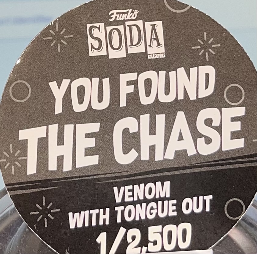 Funko Soda Venom Chase Variant Figure 1/2500