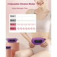 thumbnail image 4 of Electric Heating Pad,Portable Cordless Menstrual Pad with 4 Heat Levels and Massage Modes, Fast Large Belly Wrap Belt (Purple), 4 of 8