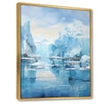 thumbnail image 2 of Designart "Blue Iceberg Arctic Euphony" Nautical & Beach Floater Framed Canvas Wall Art, 2 of 7