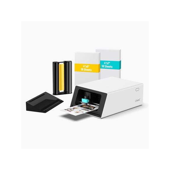 Liene PixCut S1 Photo Sticker Printer and Cutter w/ 18 Stickers and 18 Photos