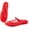Red, variant on Women's Jelly Mesh Mule Sandals, Breathable Hollow Out Flat Shoes, Mary Jane Style Closed Toe Slides, Waterproof Summer Beach Shoes for Women