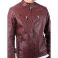 thumbnail image 5 of Ma Croix Mens Classic Motorcycle Winter Biker PU Leather Jacket S-XL, 5 of 6