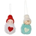 thumbnail image 1 of Adornos navideños con forma de ángel para colgar en el árbol, manualidades navideñas, decoraciones de elfos, 1 of 5