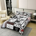 thumbnail image 2 of Erosebridal Soccer Game 100% Cotton Duvet Cover Queen Size,Football Gaming 100% Cotton Comforter Cover Queen,Sport Theme Decor,Reversible,Super Cozy,3-Piece(No Comforter), 2 of 6