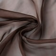 thumbnail image 3 of Sheer Curtains Crushed Rod Pocket Solid Tulle Natural Linen Window Panel 79 inches Long Airy Light Filtering Semi Translucent Drape for Bedroom Living Room, 39"x79", Wine, 3 of 4