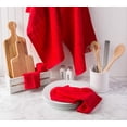 thumbnail image 3 of Kitchen Towels, 4 Piece Solid Red Dish Towels, 15x15" Perfect for Wedding Gifts Kitchen Decor by Osnell USA, 3 of 6
