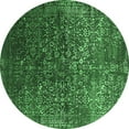 thumbnail image 1 of Ahgly Company Indoor Round Oriental Emerald Green Industrial Area Rugs, 6' Round, 1 of 4