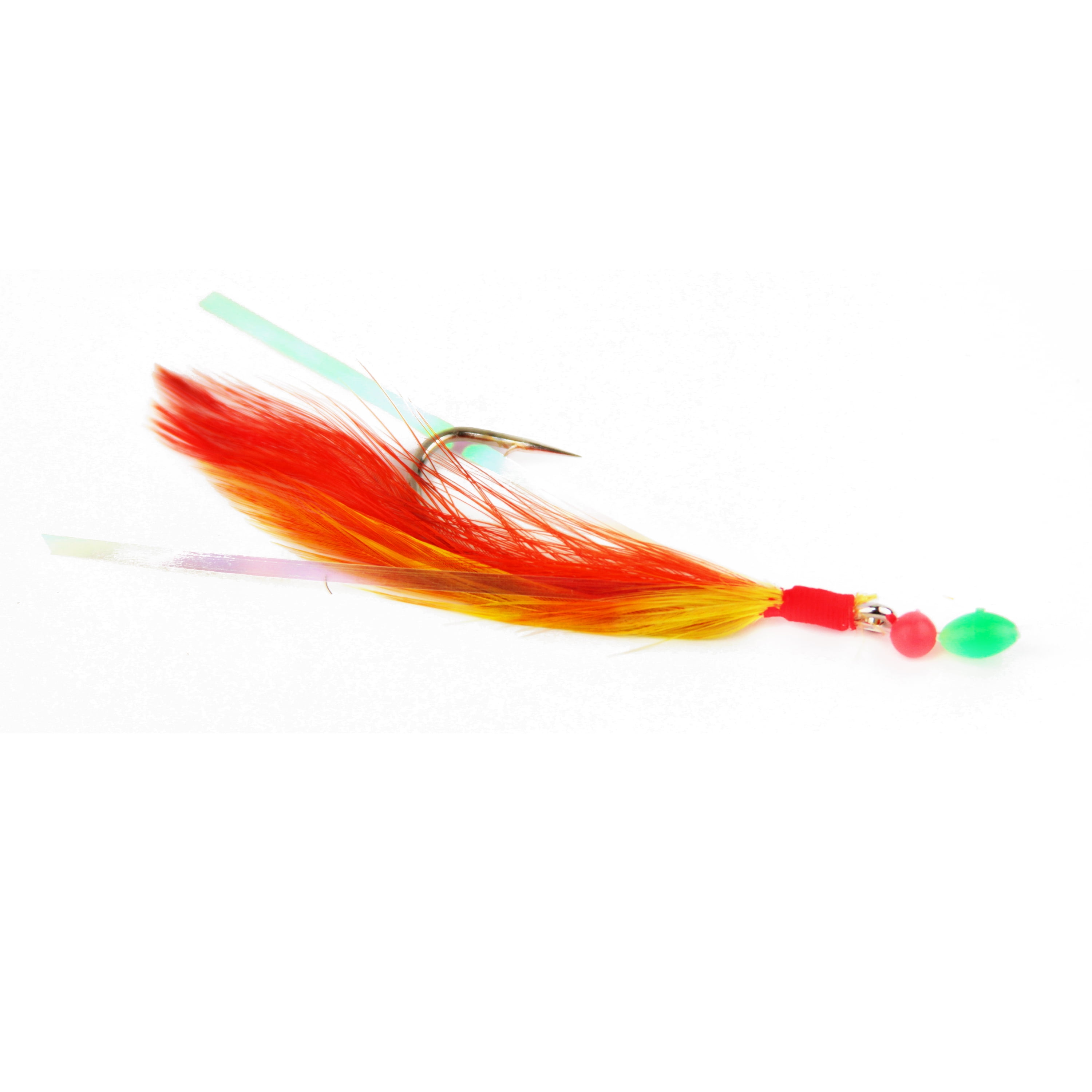  Fish Wow! 20 Packs 5/0 Hook Fishing Shrimp Flying Rig - Red/Yellow  : Sports & Outdoors