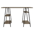 thumbnail image 7 of Ellis Home Office Desk with 4 Shelves in Dark Oak and Black, 7 of 7