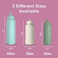 thumbnail image 3 of Hydrapeak 26oz Sport Insulated Water Bottle with Straw or Chug Lid, Leak & Spill Proof, Keeps Drinks Cold for 24 Hours, Hot for 12 Hours, Premium Stainless Steel Water Bottles (26oz, Bubblegum), 3 of 9