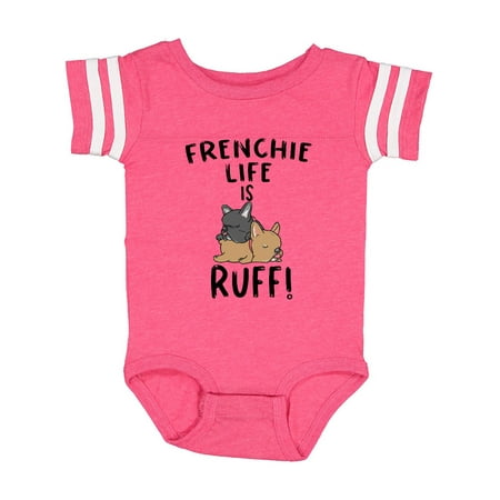 

Inktastic Frenchie Life is Ruff! Frenchie Pair Gift Baby Boy or Baby Girl Bodysuit
