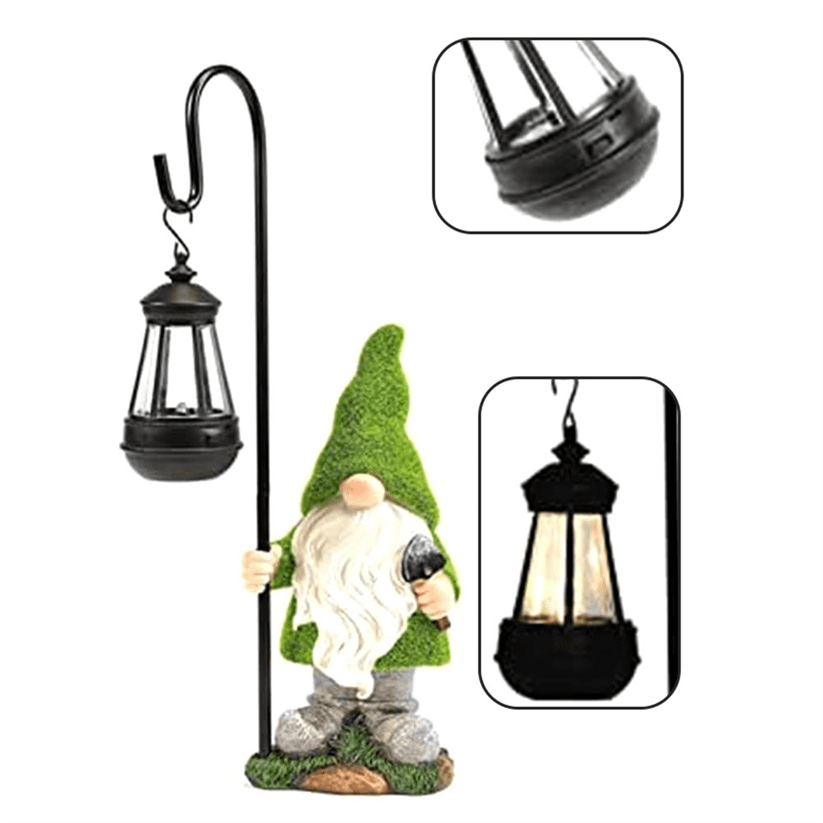 Garden Sculptures & Statues Fall Gnomes-Home Decor - Gnomes Statue with Solar Lights Outdoor