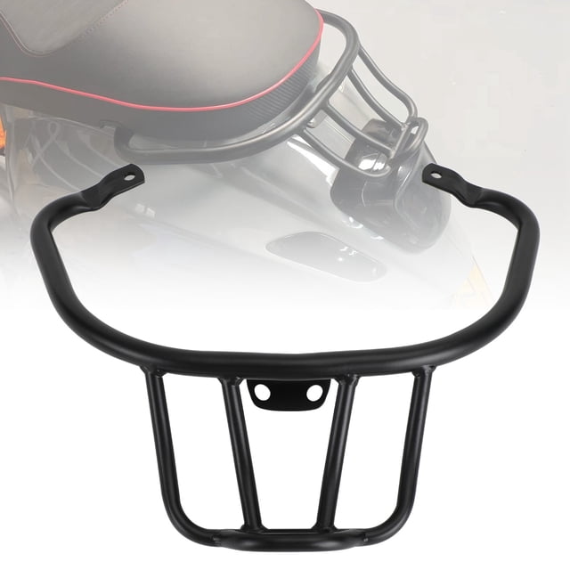 Sloped Rear Rack Carrier Pannier Black For Vespa Sprint Primavera 50 125 150