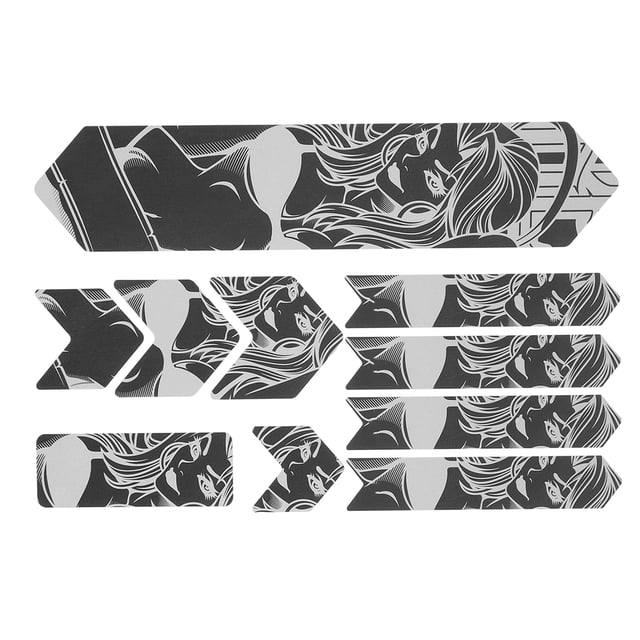 Bike Frame 3D Night Reflection Sticker, Obvious 3D Reflective Bike Frame Stickers Powerful Adhesive For Mountain Bikes For DH Downhill Vehicles Beauty Frame Sticker