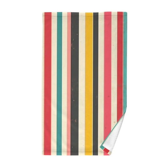 Pure Cotton Face Towel 16x28 Inches Hand Towel Bath Towel Hand Bath Towels Soft Good Water Absorption for Washing Face Wiping Face Pretty Stripes