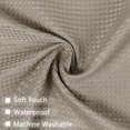 thumbnail image 3 of GlowSol Farmhouse Kitchen Curtains 30"W x 24"L Waffle Weave Cafe Blackout Half Bathroom Window Curtain, Taupe, Set of 2, 3 of 6