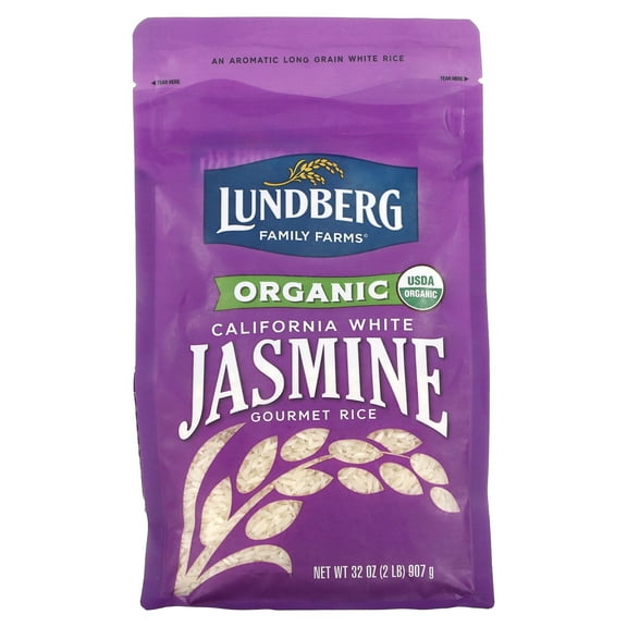 Lundberg, Organic California White Jasmine Gourmet Rice, 32 oz (907 g)