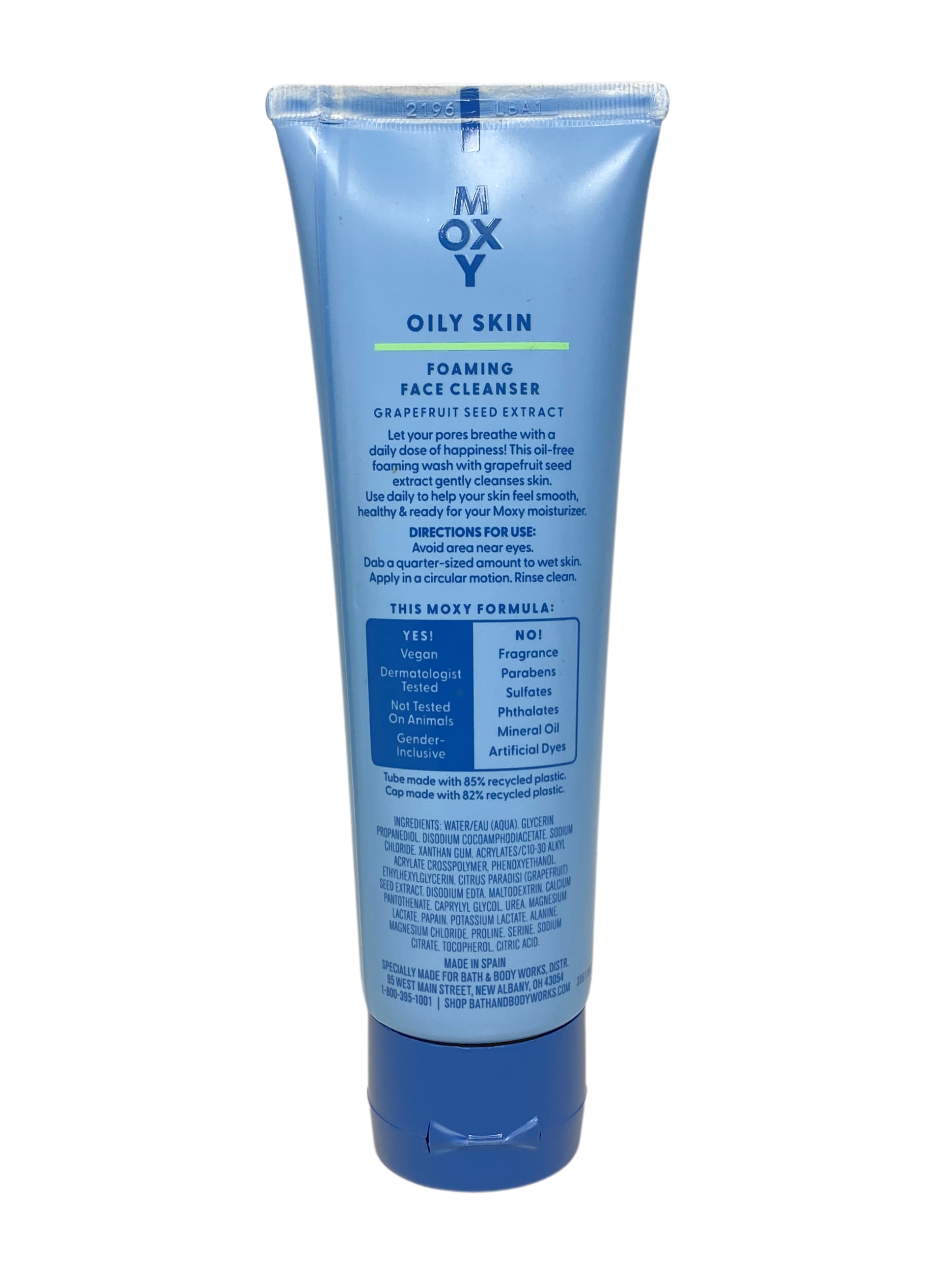 Bath & Body Works Moxi Oily Skin Foaming Face Cleanser, Face Scrub and Face Moisturizer with an Aloe Vera Mini Soap