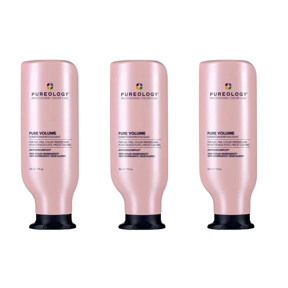 PUREOLOGY Professional Color Care Pure Volume Conditioner, 9 oz (Pack of 3)