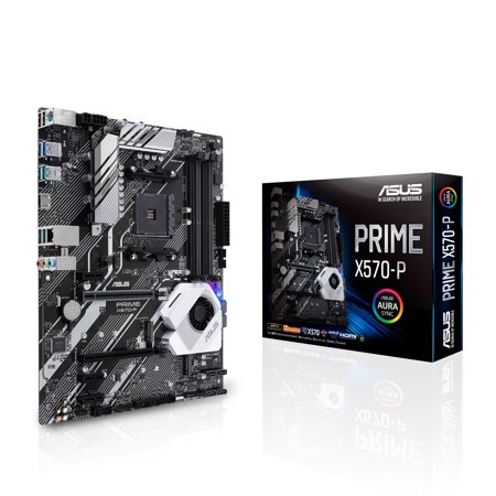 ASUS Prime X570-P Ryzen 3 AM4 with PCIe Gen4, Dual M.2 HDMI, SATA 6GB/s USB 3.2 Gen 2 ATX Motherboard