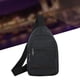 thumbnail image 4 of GOOHOCHY 1 bolsa de lona para hombre, bandolera, bandolera, con bolsillos con cremallera, antirrobo, gran capacidad para hombres (negro), 4 of 8