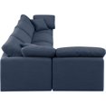 thumbnail image 4 of Meridian Furniture Indulge 164" Fabric L-Shaped Modular Sectional in Navy, 4 of 6