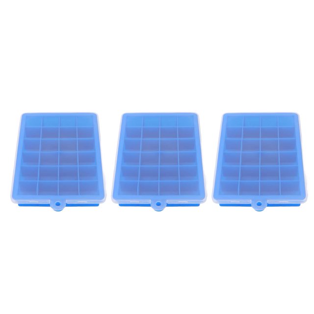 Molde Para Cubitos De Hielo, Máquina Para Hacer Cubitos De Hielo, Reutilizable, 3 Uds., Fácil De Limpiar, Forma Completa, Forma Completa Para Refrigerador Para Cocina ANGGREK Bandeja de cubitos de hielo