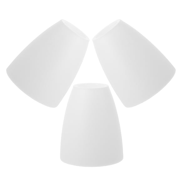 LOLIPPYY 3 Pcs Plastic Flat Head Lamp Shade for Table and Floor Lamps