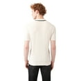 thumbnail image 3 of Avva Men's Regular Fit, Short Sleeve, Polo Neck, Sweater-Knitwear Plain T-Shirt, X-Large, White, 3 of 6
