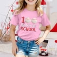 thumbnail image 2 of Icvfdpl T-Shirts Filles Rentrée Scolaire, Imprimé Garçon Col Rond Manches Courtes T-Shirt Haut Respirant Mode Urbaine 12-13 Ans, 2 of 4