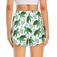 thumbnail image 3 of Picia Cartoon Turtle Pattern Women's 2 in 1 Athletic Running Shorts High Waisted Workout Casual Gym Sweat Shorts with Comfy Liner Zipper Pockets-XX-Large, 3 of 9
