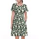 thumbnail image 1 of Easygdp White Daisies and Bee para Vestido Transpirable de Mujer, Vestido Suelto de Manga Corta con Pliegues y Bolsillos para el Verano, 1 of 6