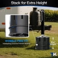 thumbnail image 5 of TOWKING 4Pcak 12,000 lbs Heavy-Duty Trailer Jack Block – 6" Stackable RV Tongue Jack Stand for Travel Trailers & 5th Wheels, 5 of 5