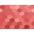 thumbnail image 1 of Ahgly Company Indoor Rectangle Patterned Ferrari Red Area Rugs, 5' x 7', 1 of 6