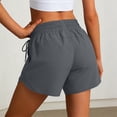 thumbnail image 5 of cfhntfmh Women's Running Shorts with Zip Pockets Athletic Shorts Quick Dry Lightweight Workout Drawstring Gym Shorts, 5 of 5