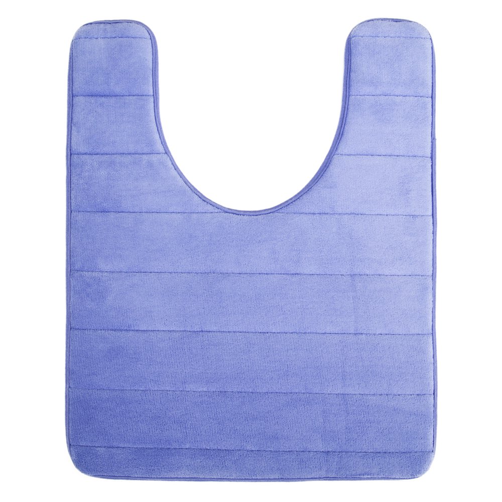 NK 24" X 20" Thick Memory Foam Contour Toilet Bath Rug UShaped, Soft