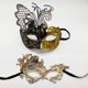 thumbnail image 1 of Máscara de mascarada para mujer Máscara de encaje dorado Máscaras venecianas florales para baile de máscaras, fiesta de Halloween (2 piezas) ShuxiuWang 1327537080282, 1 of 4