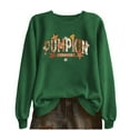 thumbnail image 2 of Yteetum Pumpkin Print Sweatshirts for Women Halloween Thanksgiving Print Crewneck Hoodless Sweatshirt Tops Womens Casual Pumpkin Season Print Round Neck Loose Fits Long Sleeve Sweatshirts Fall Trendy, 2 of 6