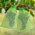 thumbnail image 2 of 50PC Fruit Grape Protection Bags With Drawstring Fruit Netting Bags for Grapes Mango Veggies Reusable Pest Barrier Plant Bags, 2 of 9