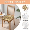 thumbnail image 2 of Desert Camo Beige Seat Covers for Dining Room Chairs Set Of 4,Stretch Printed Washable Chair Seat Cover with Elastic Ties and Button,Removable Waterproof Couch Cushion Covers, 2 of 6