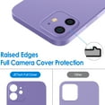 thumbnail image 5 of JETech Ultra Slim (0.35mm Thin) Case for iPhone 12, 6.1-Inch, Camera Lens Cover Full Protection, Lightweight, Matte Finish PP Hard Minimalist Case, Support Wireless Charging (Purple), 5 of 7